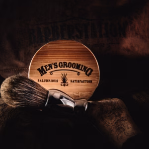 Men's Grooming - Vetiver & Sandalwood - Shave Soap & Bowl Set