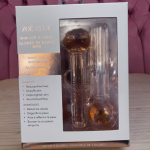 Zoe Ayla Mini Ice Globes – kylande glasverktyg för ansiktsmassage som minskar svullnad och ger lyster